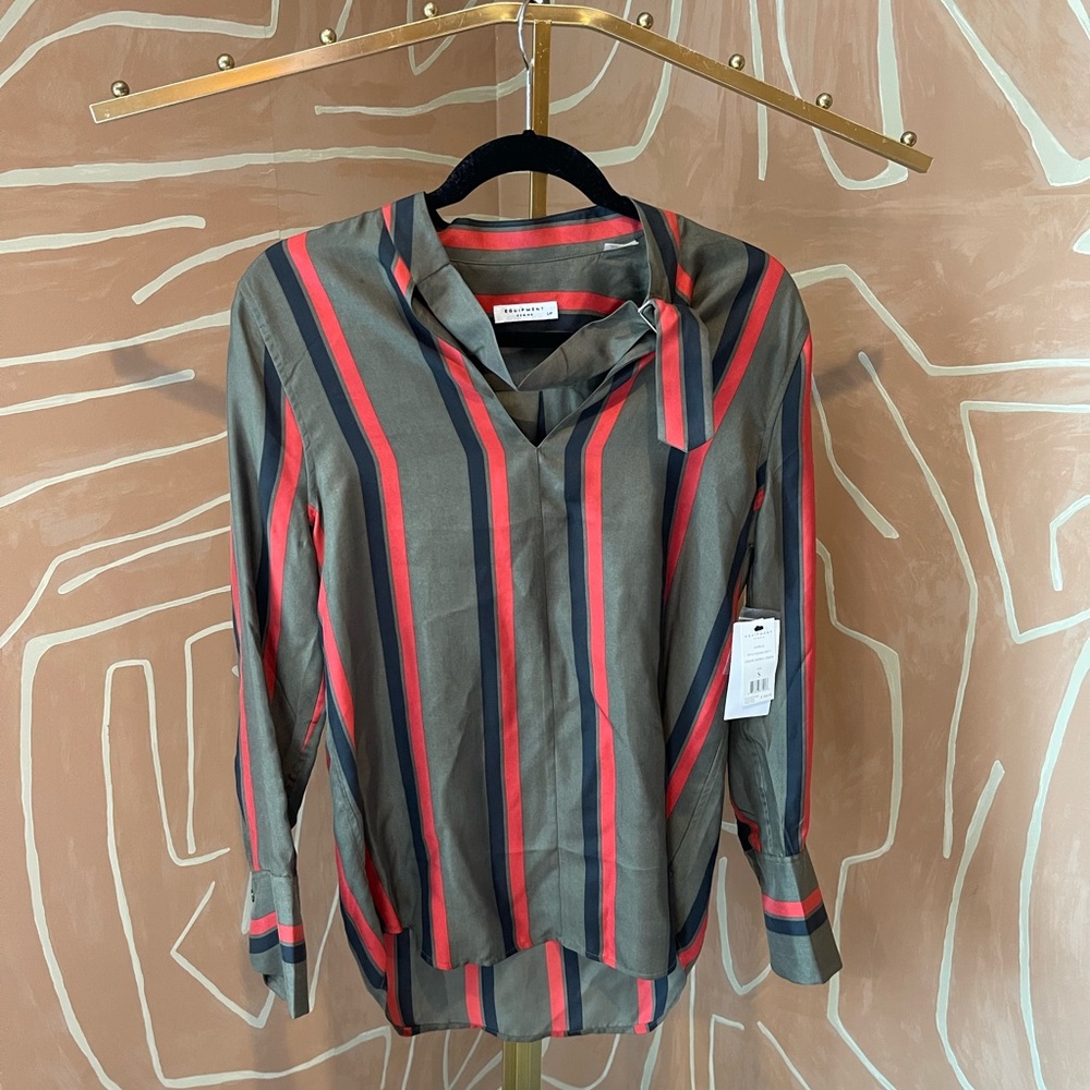 Equiptment striped blouse